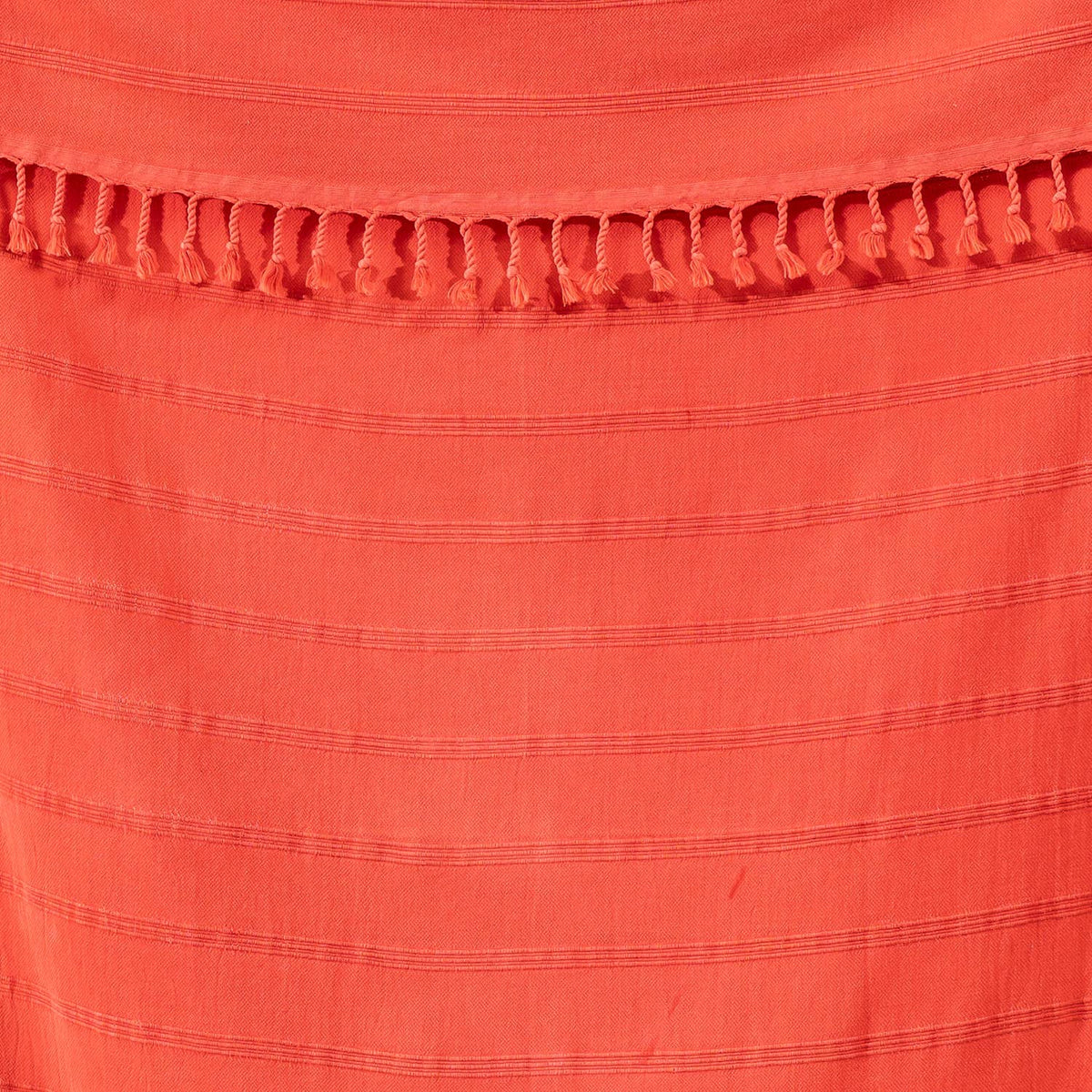 Stonewashed Turkish Cotton Towel, Orange/Red