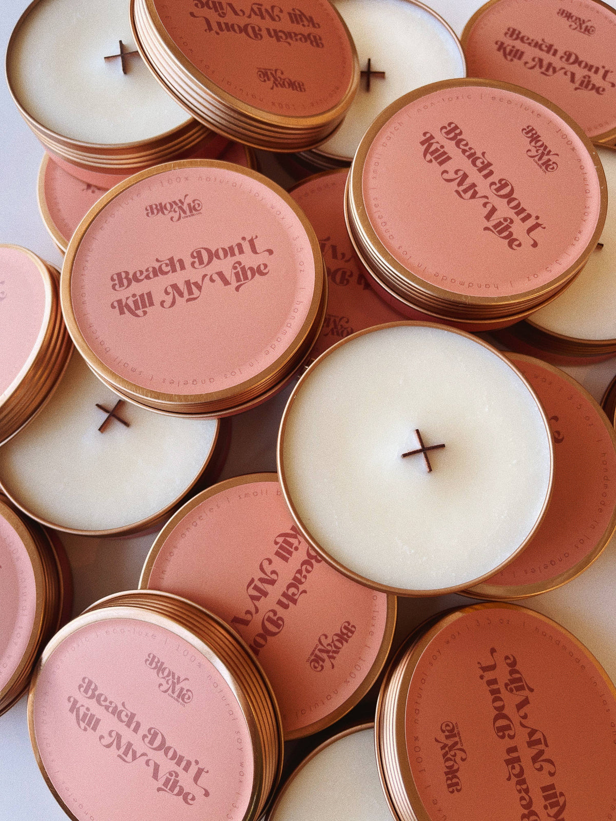 ‘Beach Don't Kill My Vibe’ Candle, Mini Tin