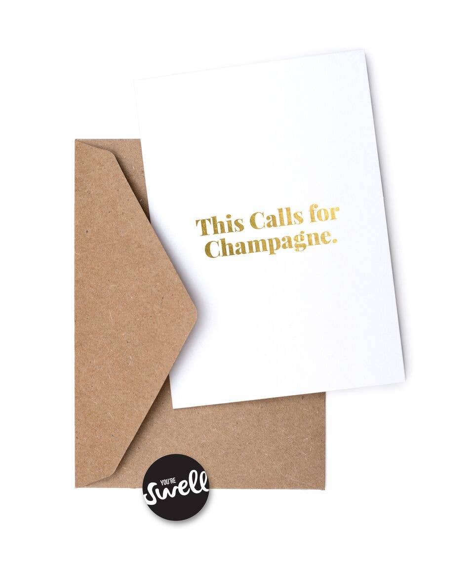 This Calls for Champagne Card