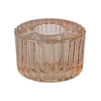 Short Glass Candle Holder