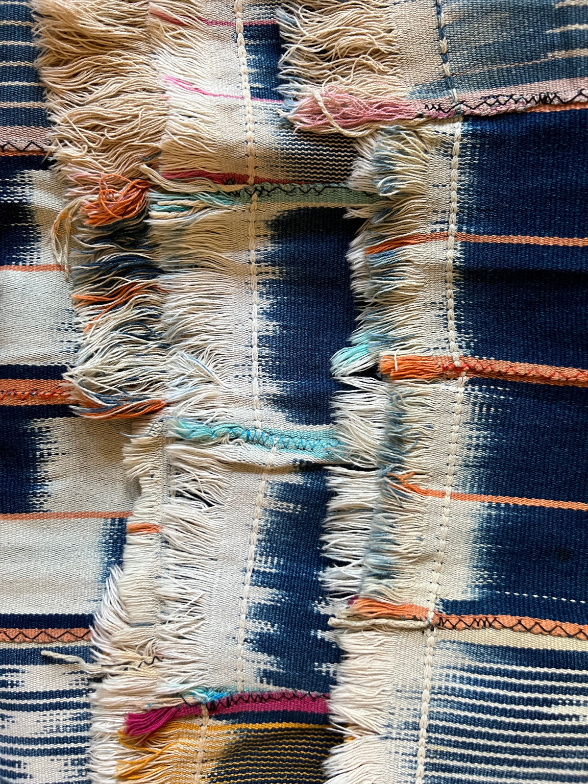 Indigo-Dyed Cloth Throw