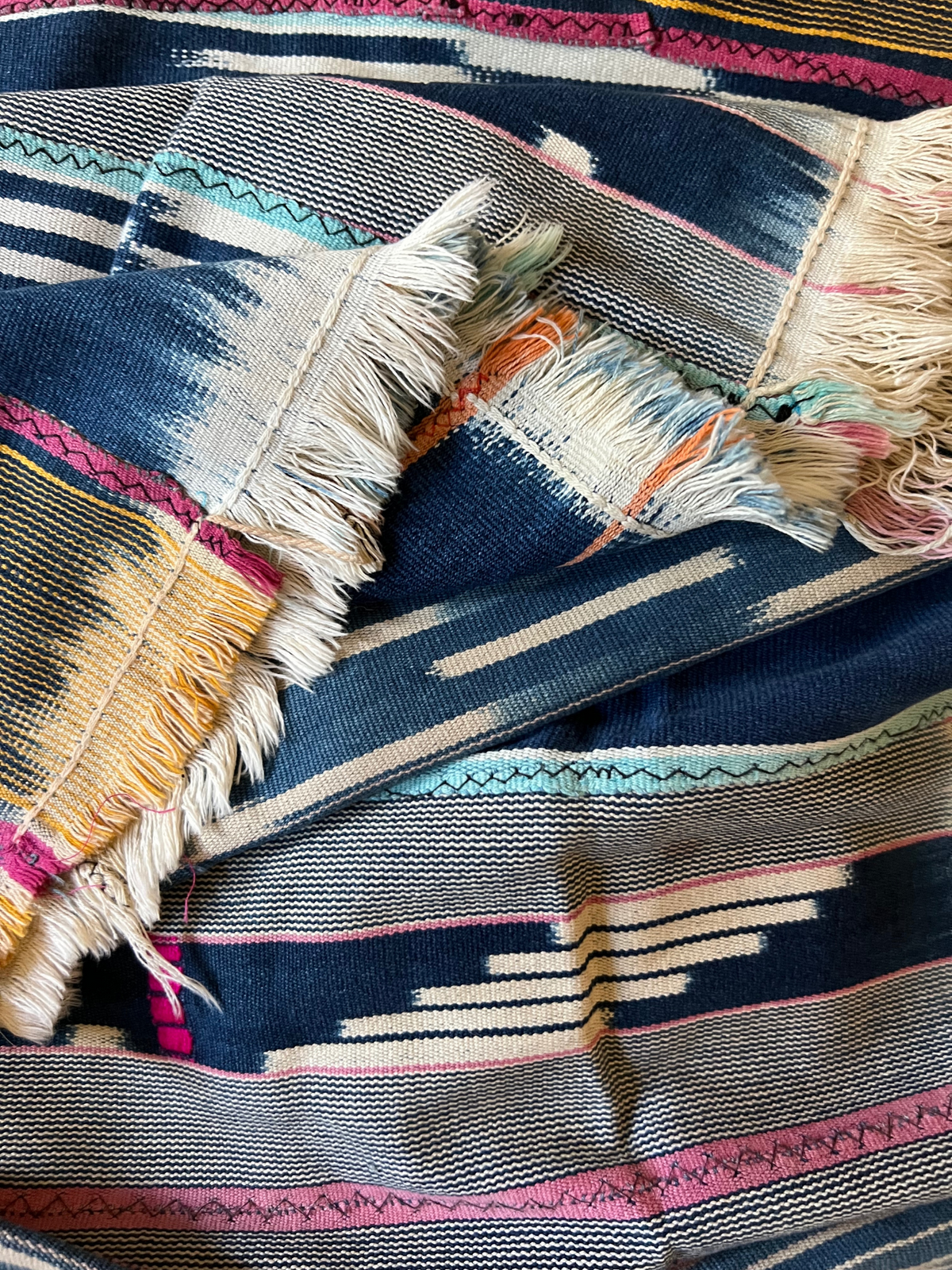 Indigo-Dyed Cloth Throw