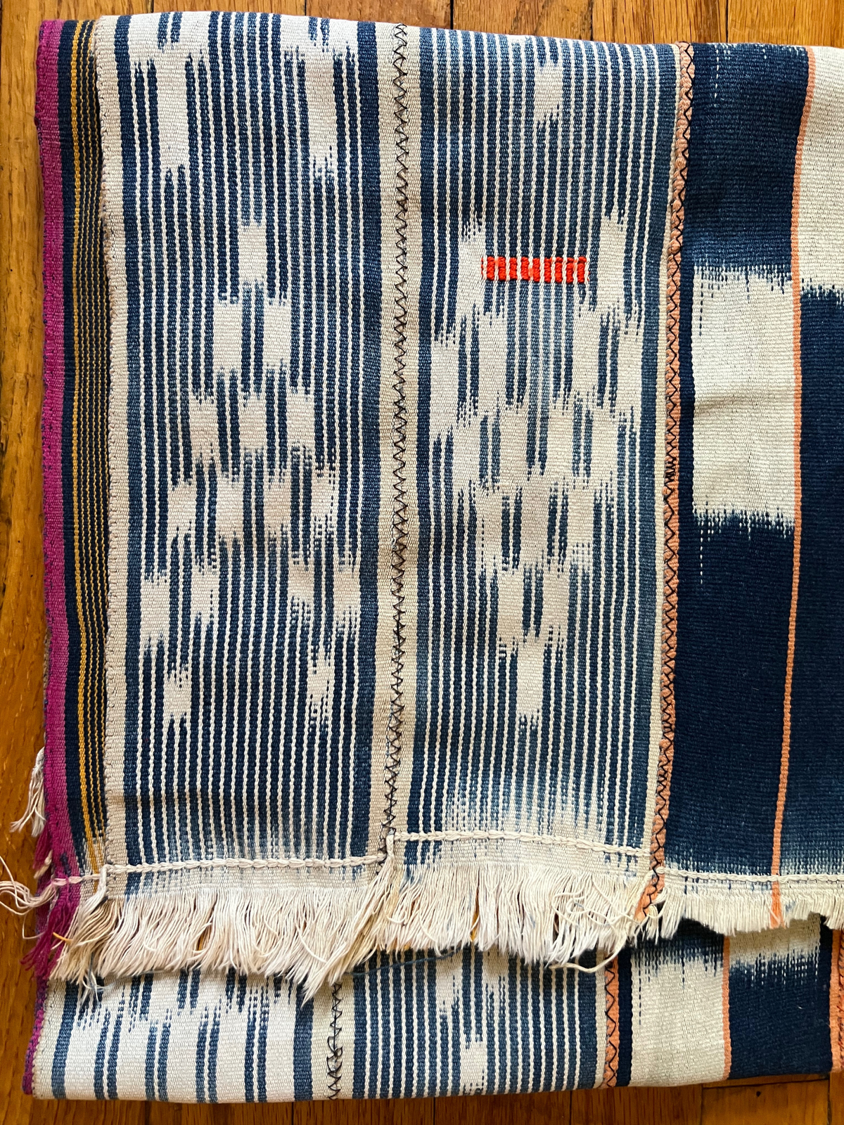 Indigo-Dyed Cloth Throw