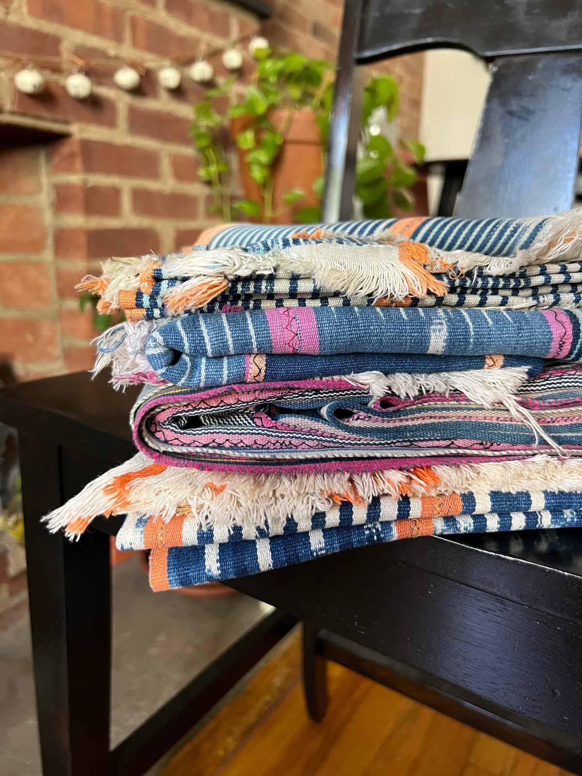 Indigo-Dyed Cloth Throw