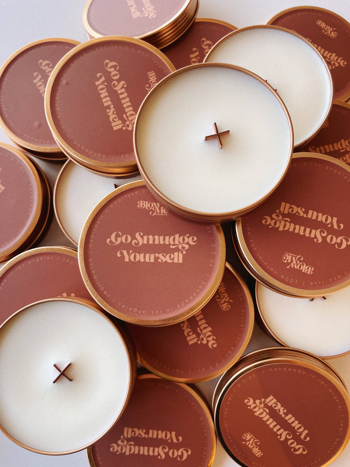 ‘Go Smudge Yourself’ Candle, Mini Tin