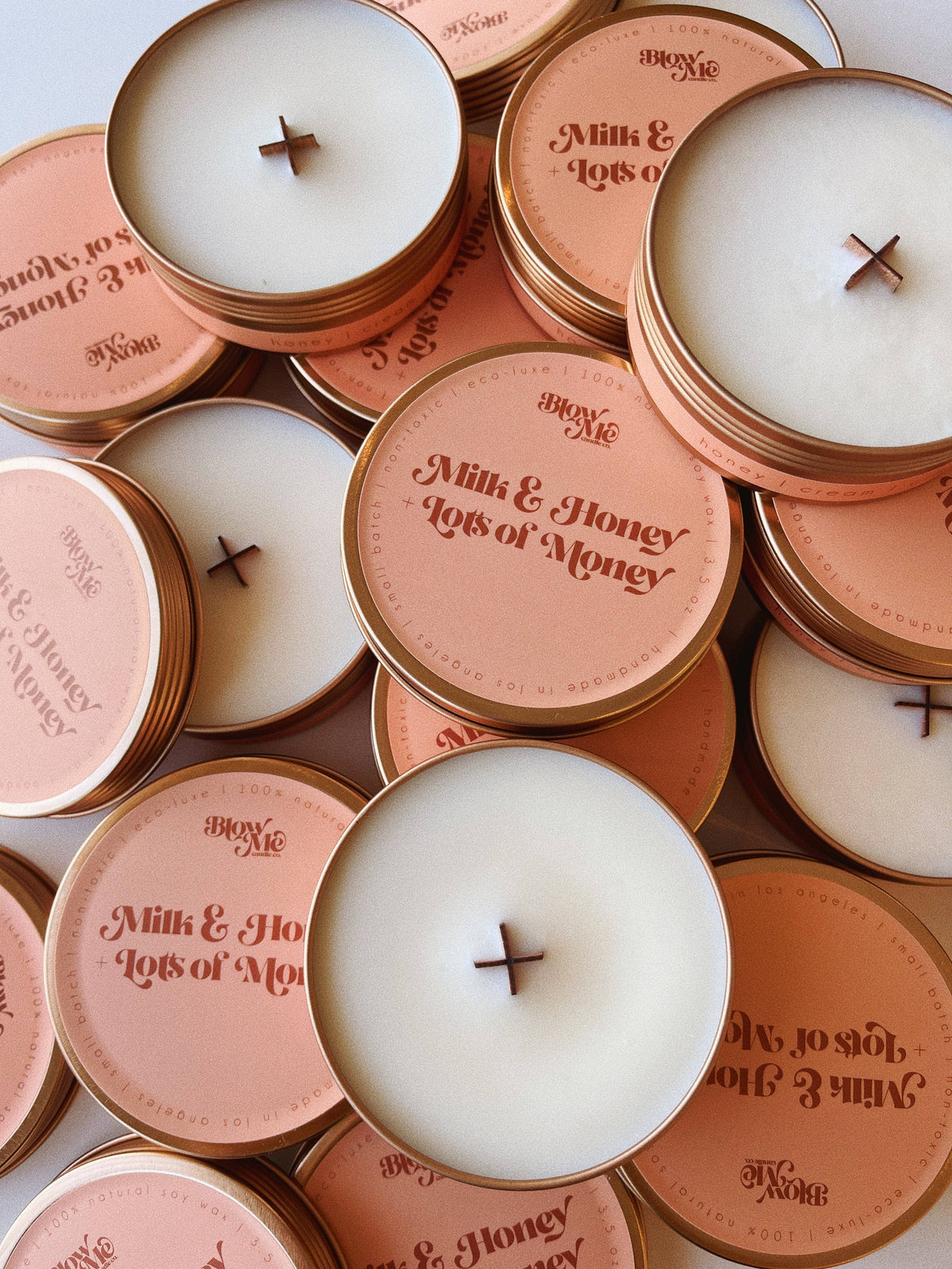 ‘Milk & Honey + Lots Of Money’ Candle, Mini Tin