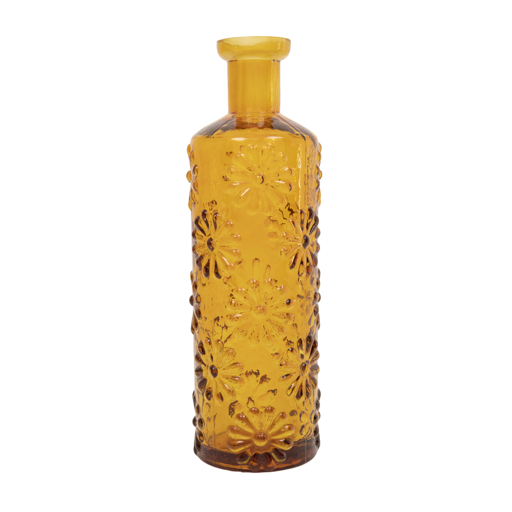 Floral Glass Bottle