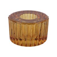 Short Glass Candle Holder