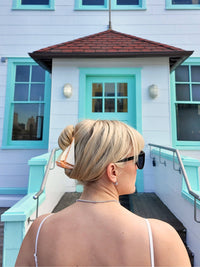 Hand-Painted Sailboat Claw Hair Clip