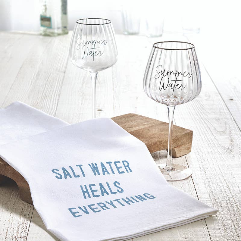 Salt Water Heals Everything Hand Towel
