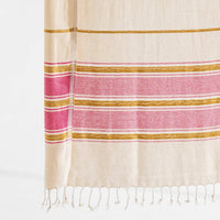 Stonewashed Turkish Cotton Towel, Stripes