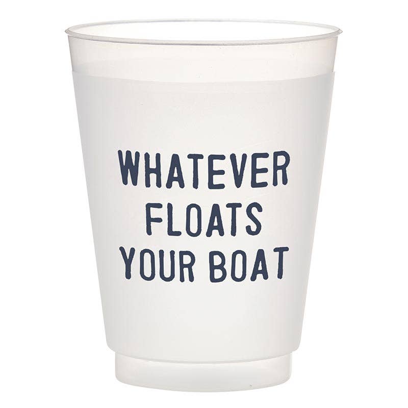'Whatever Floats your Boat' - Frosted Cups