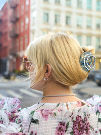 Hand-Painted Seashell Claw Hair Clip