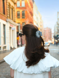 Hand-Painted Seashell Claw Hair Clip