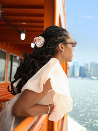 Hand-Painted Seashell Claw Hair Clip