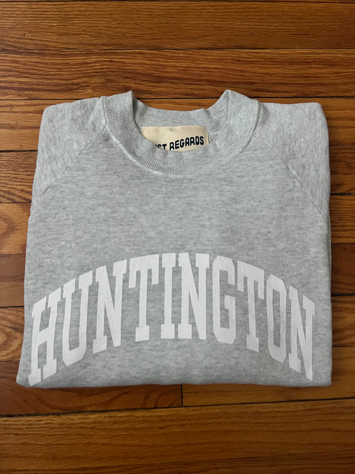 Huntington Varsity Sweatshirt, Heather Gray
