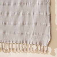 Stonewashed Turkish Cotton Towel, Greige