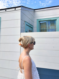 Hand-Painted Sailboat Claw Hair Clip