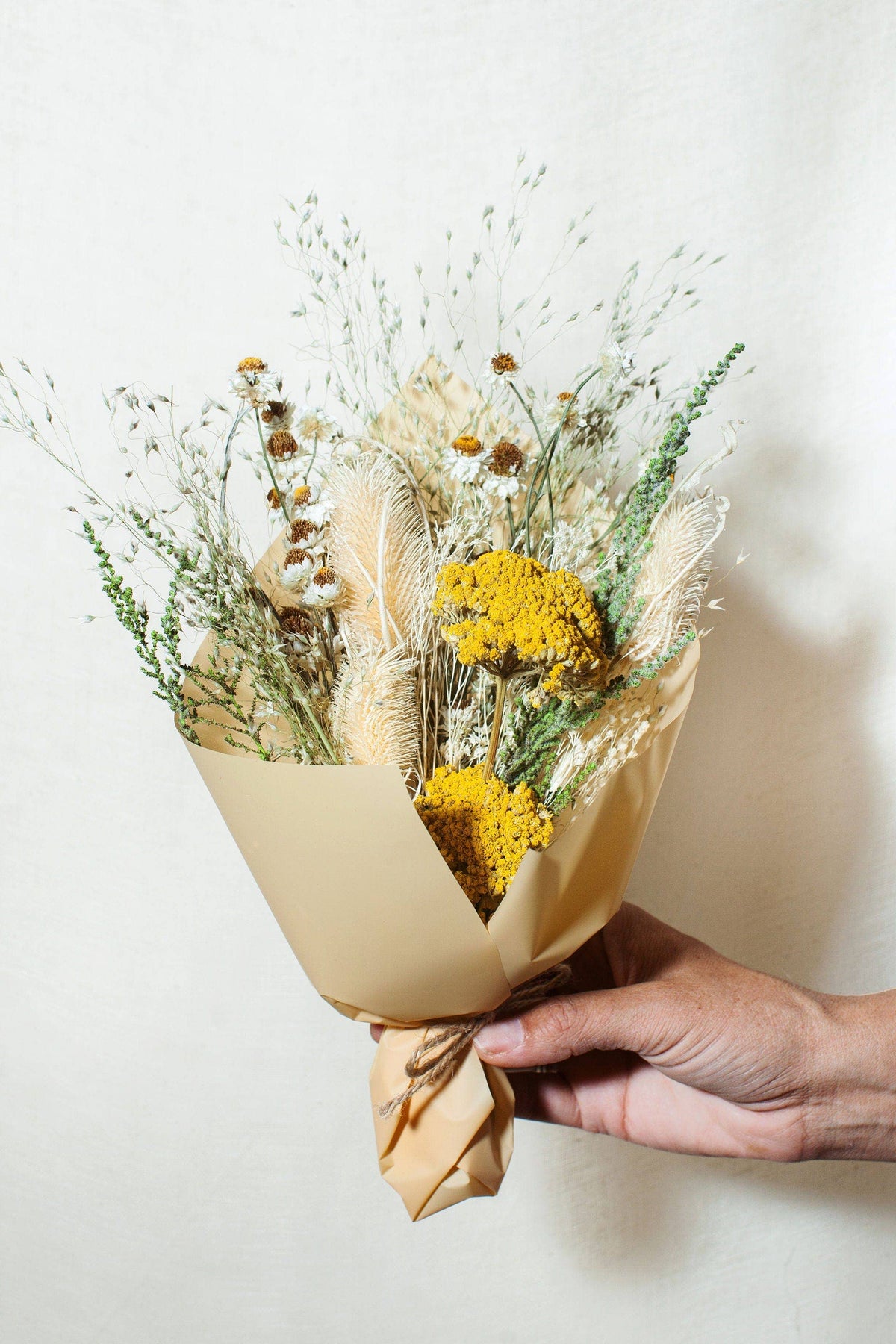 Mini Citrine Dried Flower Bouquet