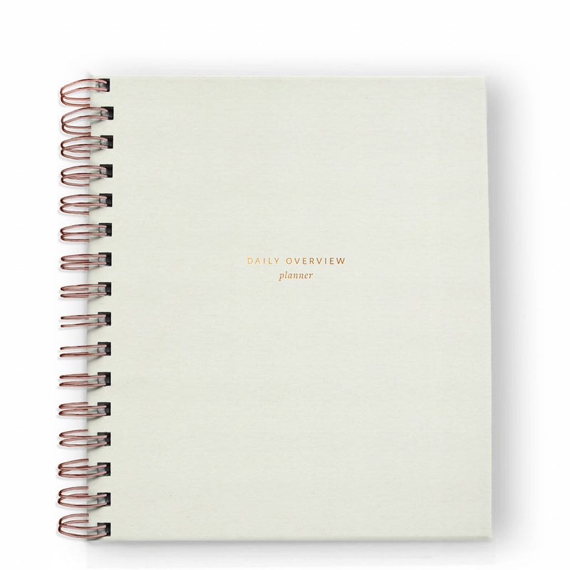 Daily Overview Planner, Chalk White